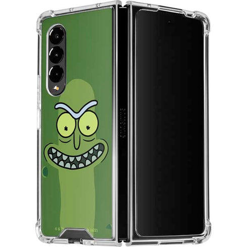 Adult Swim Rick and Morty Pickle Rick Galaxy Z Fold4 5G Clear Case